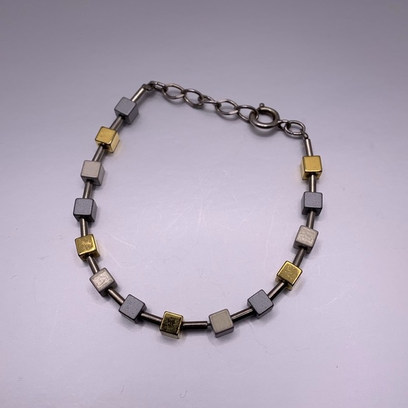 SALE! 3for$15 Cube Beaded Necklace (16-17.5”) & Bracelet (7-8”) Set - Picture 5 of 6